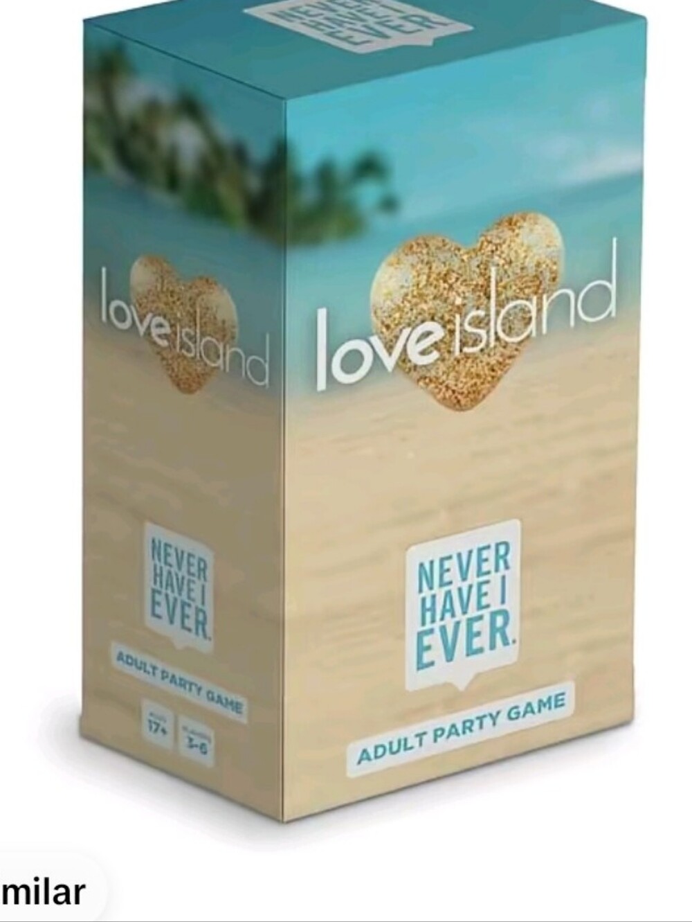 Never Have I Ever Adult Party Game - Teal/Beige